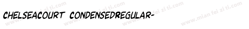 ChelseaCourt CondensedRegular字体转换